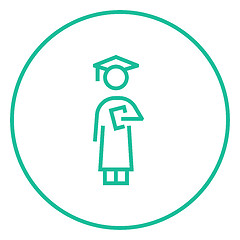 Image showing Graduate line icon.