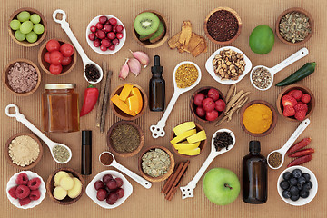 Image showing Food and Medicine for Cold Remedy