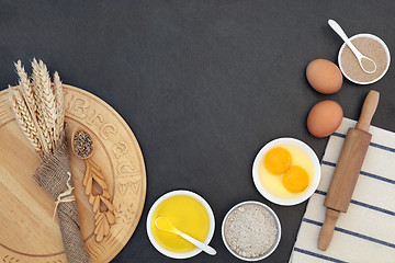 Image showing Bread Baking Ingredients