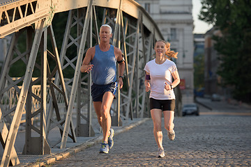 Image showing couple jogging