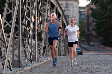 Image showing couple jogging