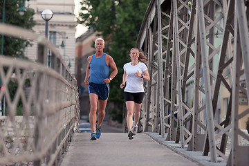 Image showing couple jogging