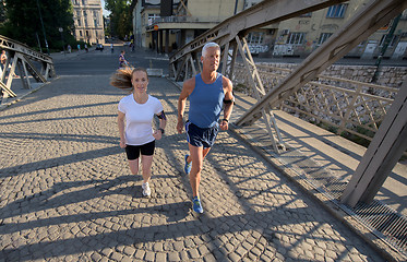 Image showing couple jogging