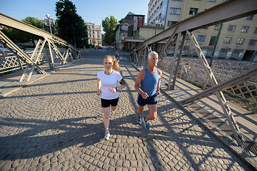 Image showing couple jogging