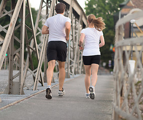 Image showing couple jogging