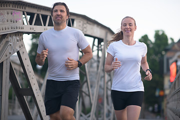 Image showing couple jogging