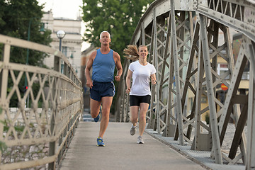 Image showing couple jogging