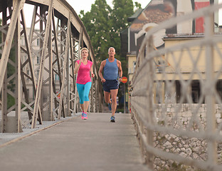 Image showing couple jogging