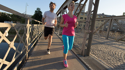 Image showing couple jogging