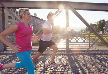 Image showing couple jogging