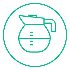 Image showing Carafe line icon.