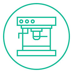 Image showing Coffee maker line icon.