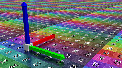 Image showing 3d coordinate axis