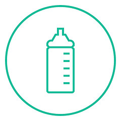 Image showing Feeding bottle line icon.