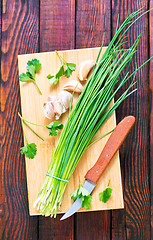 Image showing green onion