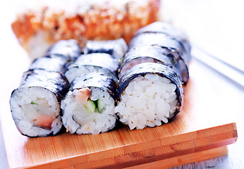 Image showing fresh sushi