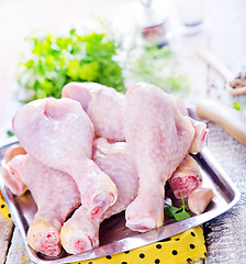 Image showing raw chicken legs