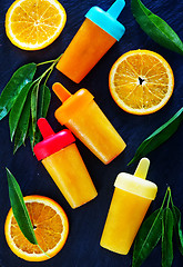 Image showing homemade orange icecream
