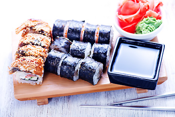Image showing fresh sushi