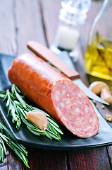 Image showing salami