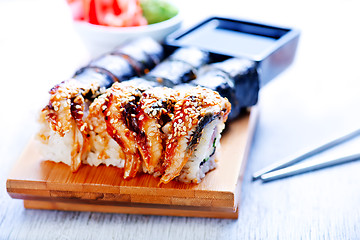 Image showing fresh sushi