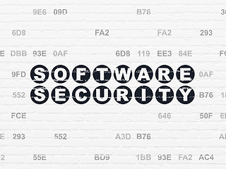 Image showing Safety concept: Software Security on wall background