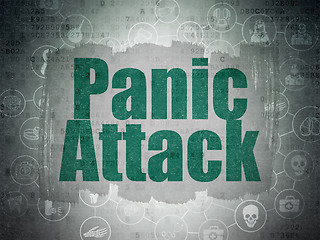 Image showing Healthcare concept: Panic Attack on Digital Data Paper background