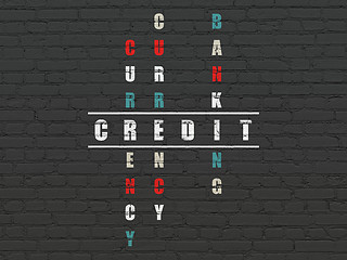 Image showing Banking concept: Credit in Crossword Puzzle