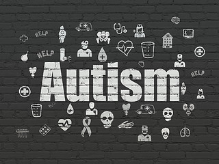 Image showing Healthcare concept: Autism on wall background