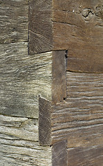 Image showing Wooden Wall Corner