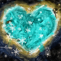 Image showing Snow heart