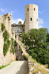 Image showing Torri di Properzio and Porta Venere in Spello