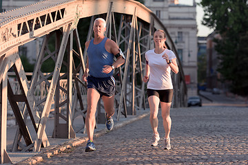 Image showing couple jogging