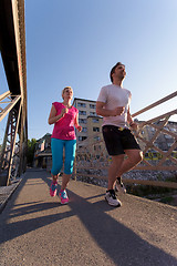 Image showing couple jogging