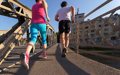 Image showing couple jogging