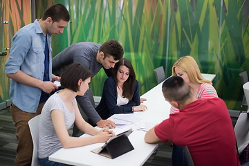 Image showing students group study