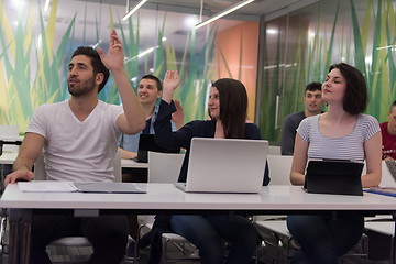 Image showing students group study