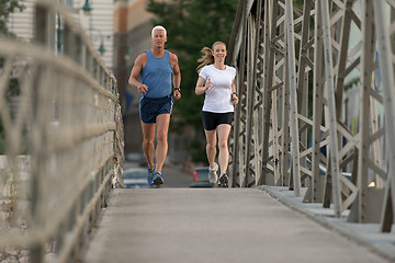 Image showing couple jogging