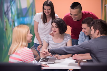 Image showing students group study