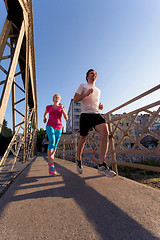 Image showing couple jogging