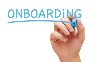 Image showing Onboarding Blue Marker