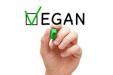 Image showing Vegan Check Mark Concept