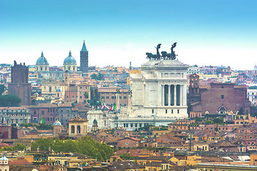 Image showing Panoramic view of Rome