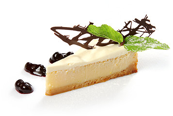 Image showing fresh cheese cake