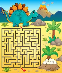 Image showing Maze 3 with dinosaur theme 1