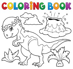 Image showing Coloring book dinosaur topic 5