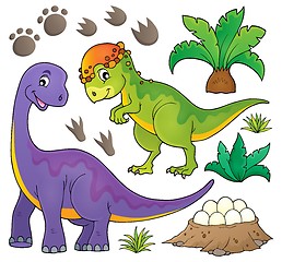 Image showing Dinosaur topic set 5