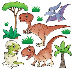 Image showing Dinosaur topic set 1