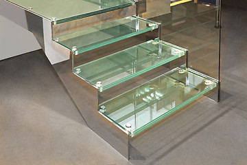 Image showing Glass Stairs