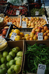 Image showing vegetables and fruits on the market